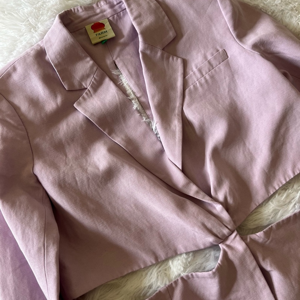 Farm Rio Lilac Cut Out Blazer - Picture 6 of 14